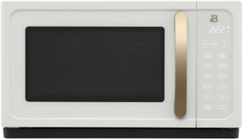 Beautiful 1.1 Cu Ft Sensor Microwave Oven, 1000W, 15 Presets, Touch Display (Beautiful White)