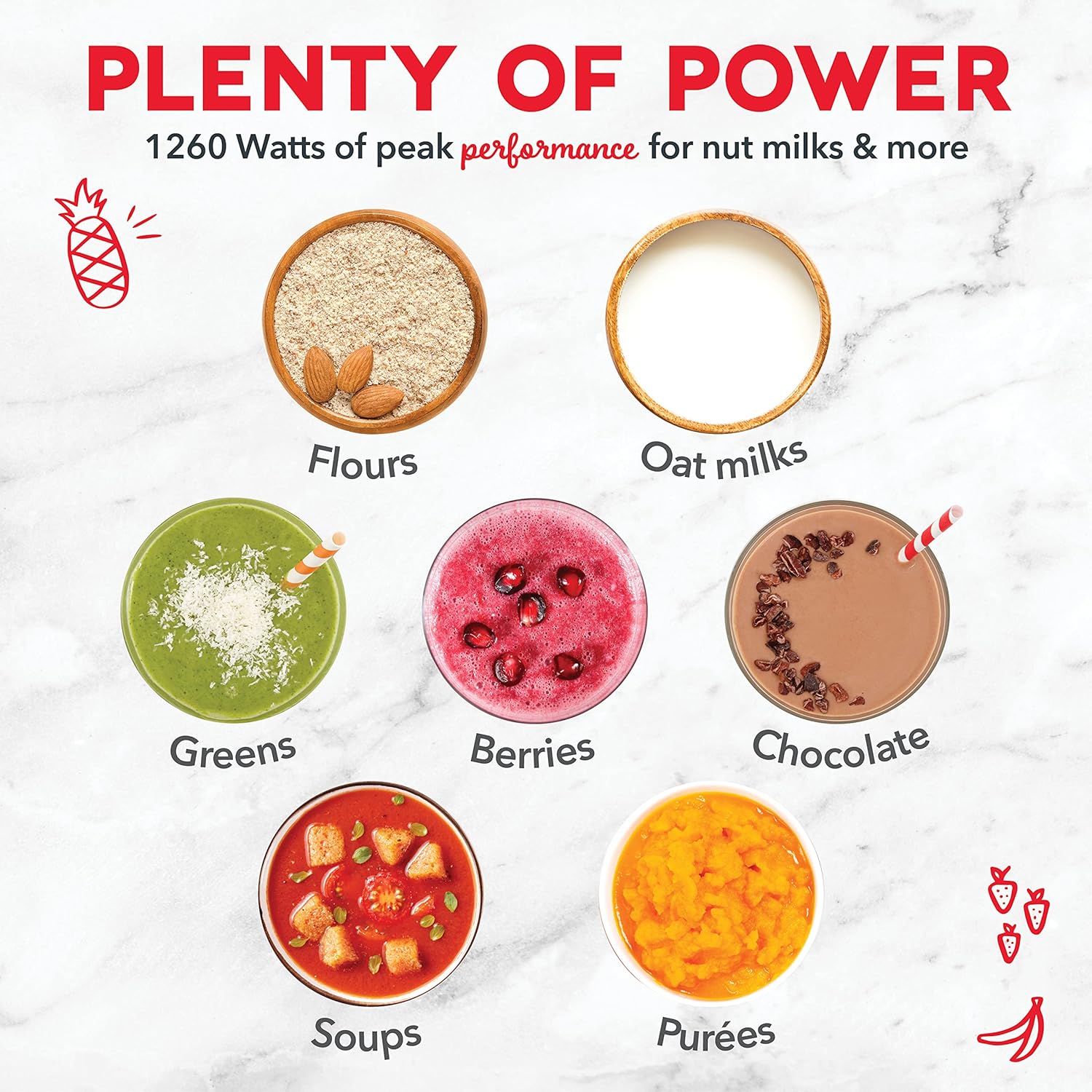 Dash Quest 50 oz Countertop Kitchen Blender, Professional Heavy Duty High Speed Processor and Mixer, Stainless