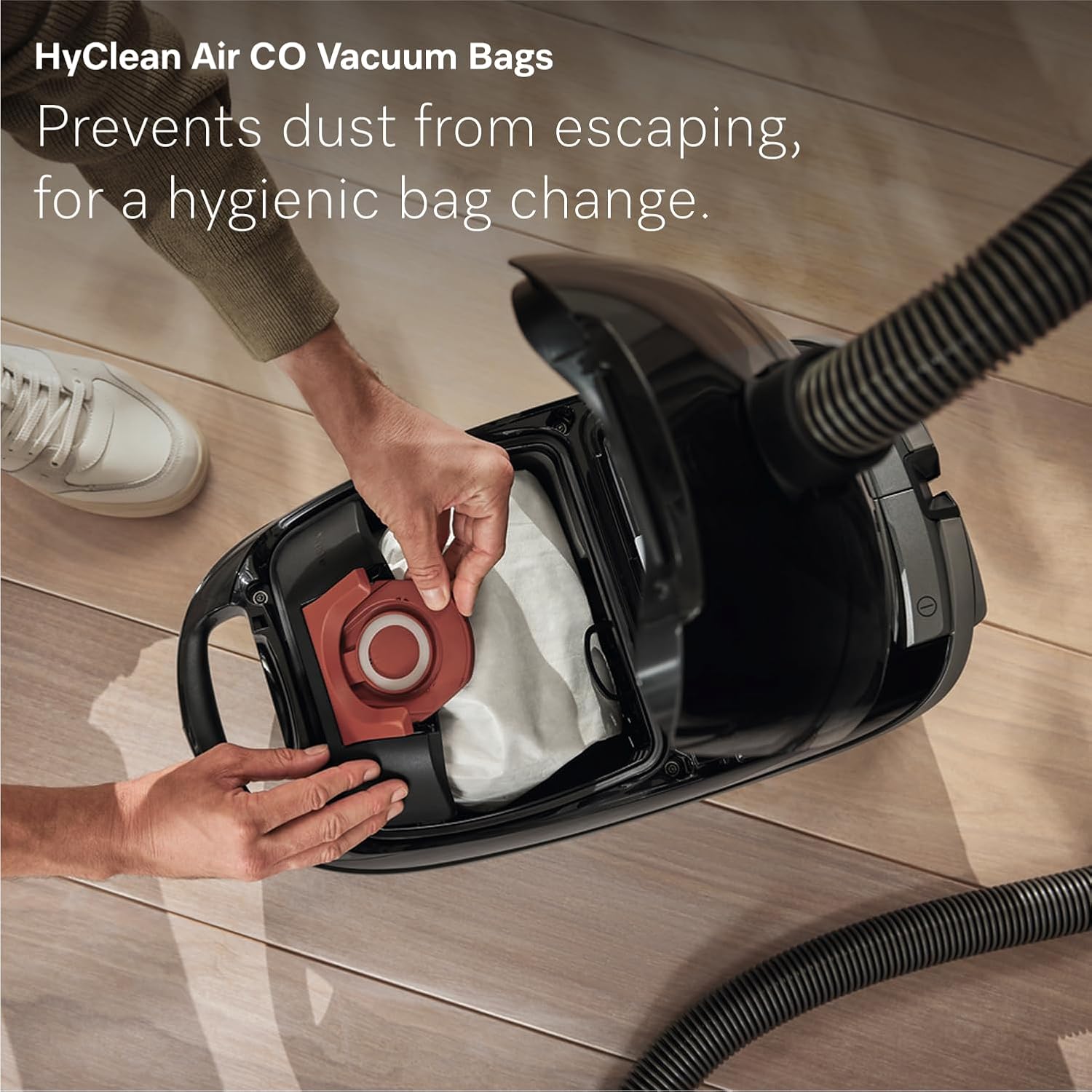 Miele New Guard M1 Parquet XL Bagged Canister Vacuum Cleaner with AirClean Plus Filter, AllTeQ Universal Floorhead, and Parquet Twister XL Floorbrush, LED Icon Display, in Brilliant White