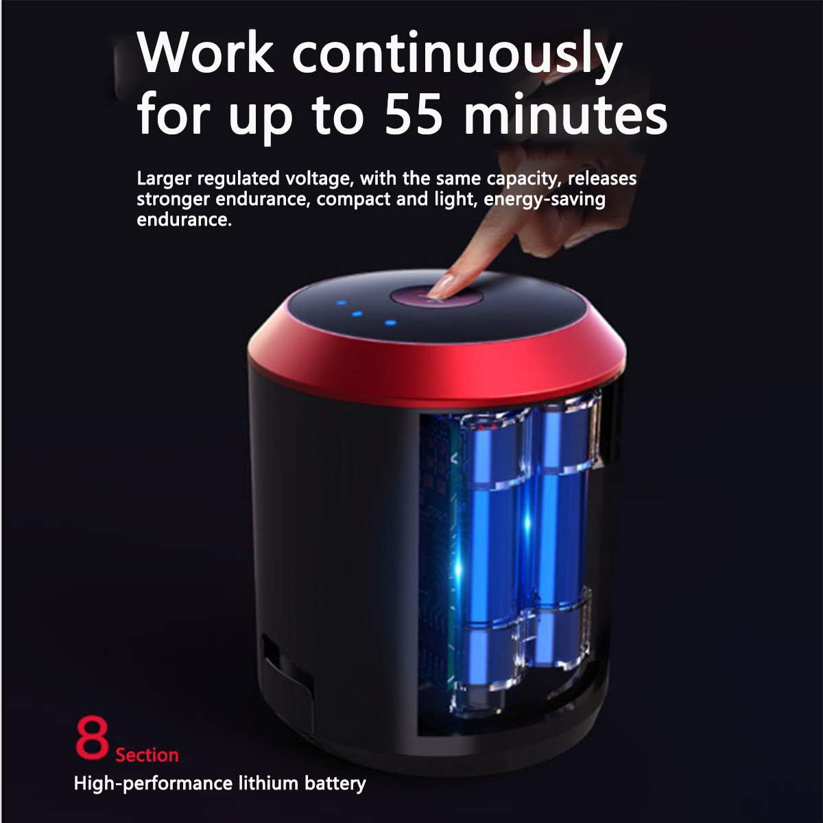 Cordless Vacuum Cleaner Five-Fold Filter Belt 400W25000pa Super Suction Hand-Held Vacuum Cleaner Used for Hard Floors of Pet Blankets