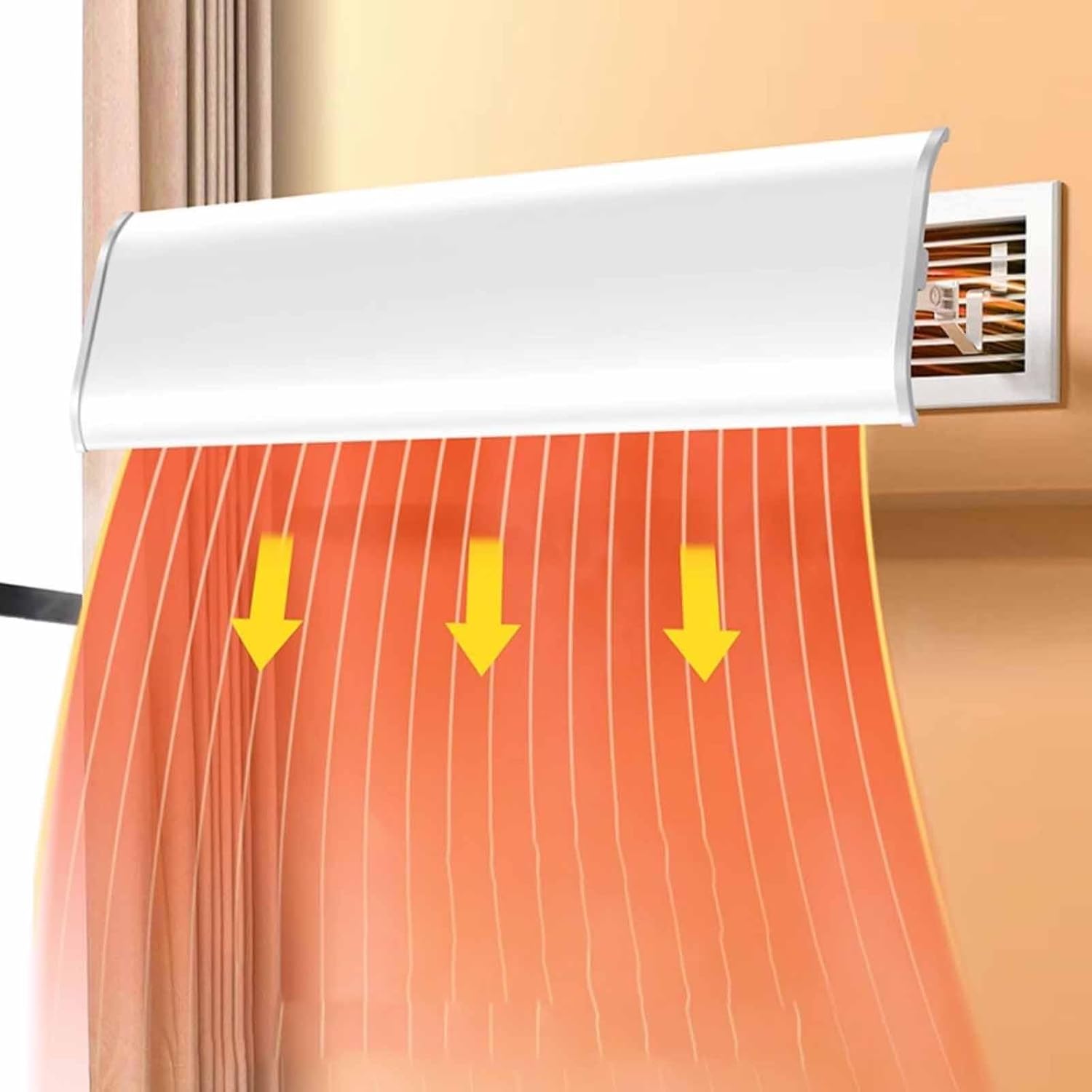 Adjustable Air Deflector, Air Conditioner Windshield for Central AC, Air Conditioning Windshield, for Living Rooms and Bedrooms