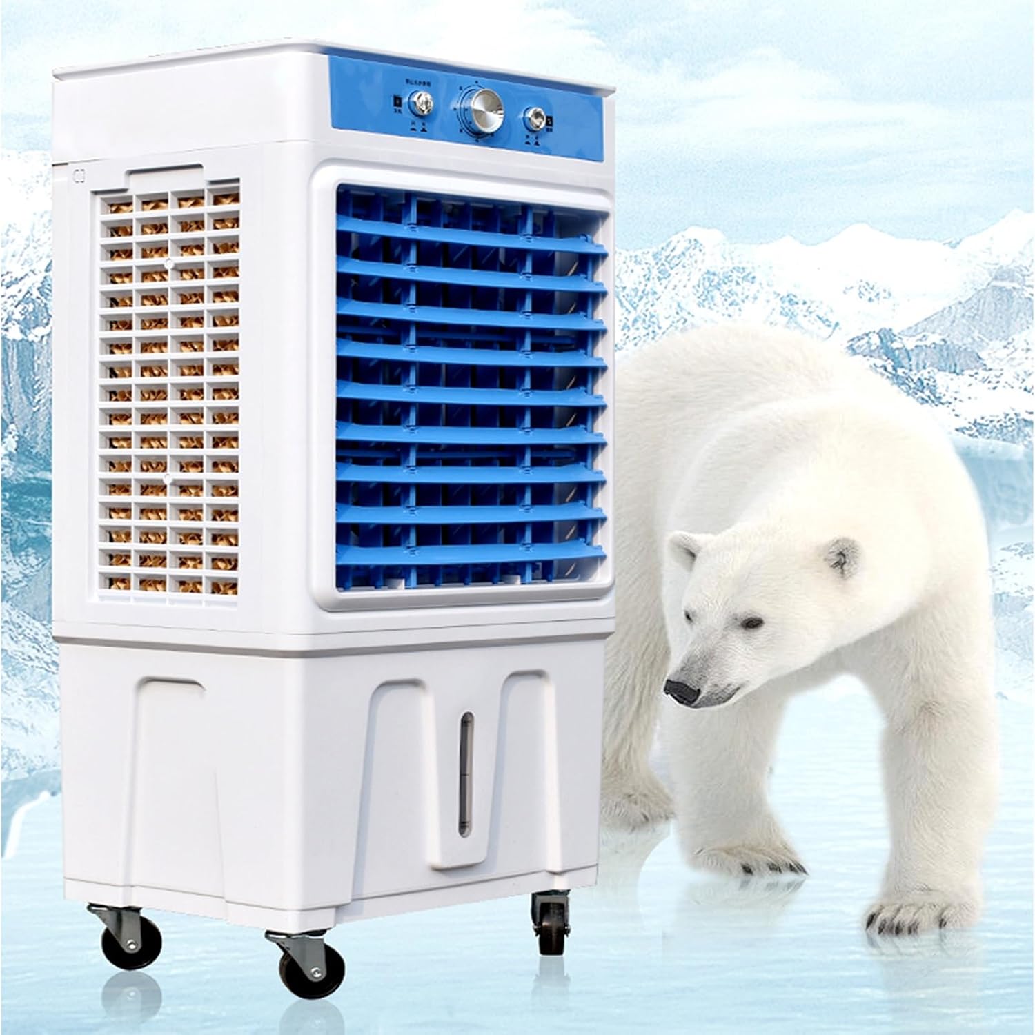 Portable Air Conditioners, Swamp Cooling Fan, 2 Modes, 3 Speeds, Fans That Blow Cold Air for Room, Bedroom, Indoor, Office(Small)