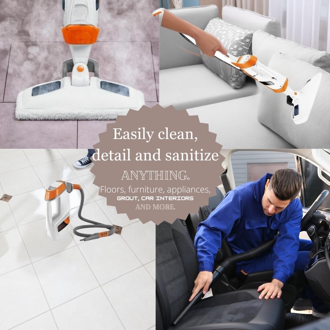 Steam Mop and Handheld Steamer for Pets, Steam Cleaner Mops, floor cleaners for tile and wood floors, steamer for cleaning, flat iron cleaner, Floor Scrubber, Steam Mops for Floor Cleaning