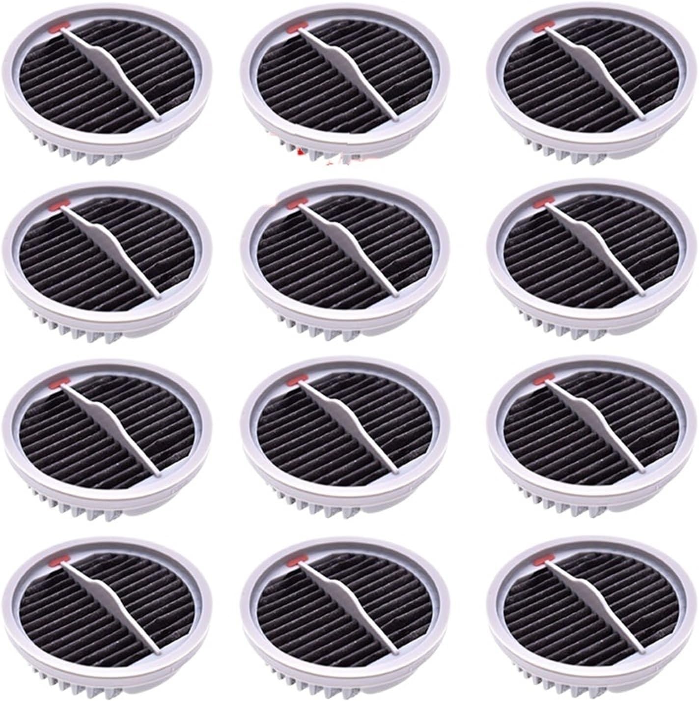Compatible For Roidmi F8 Pro NEX X20 X30 S2 Cordless Vacuums Washable HEPA Filter Replacement(12 pcs)
