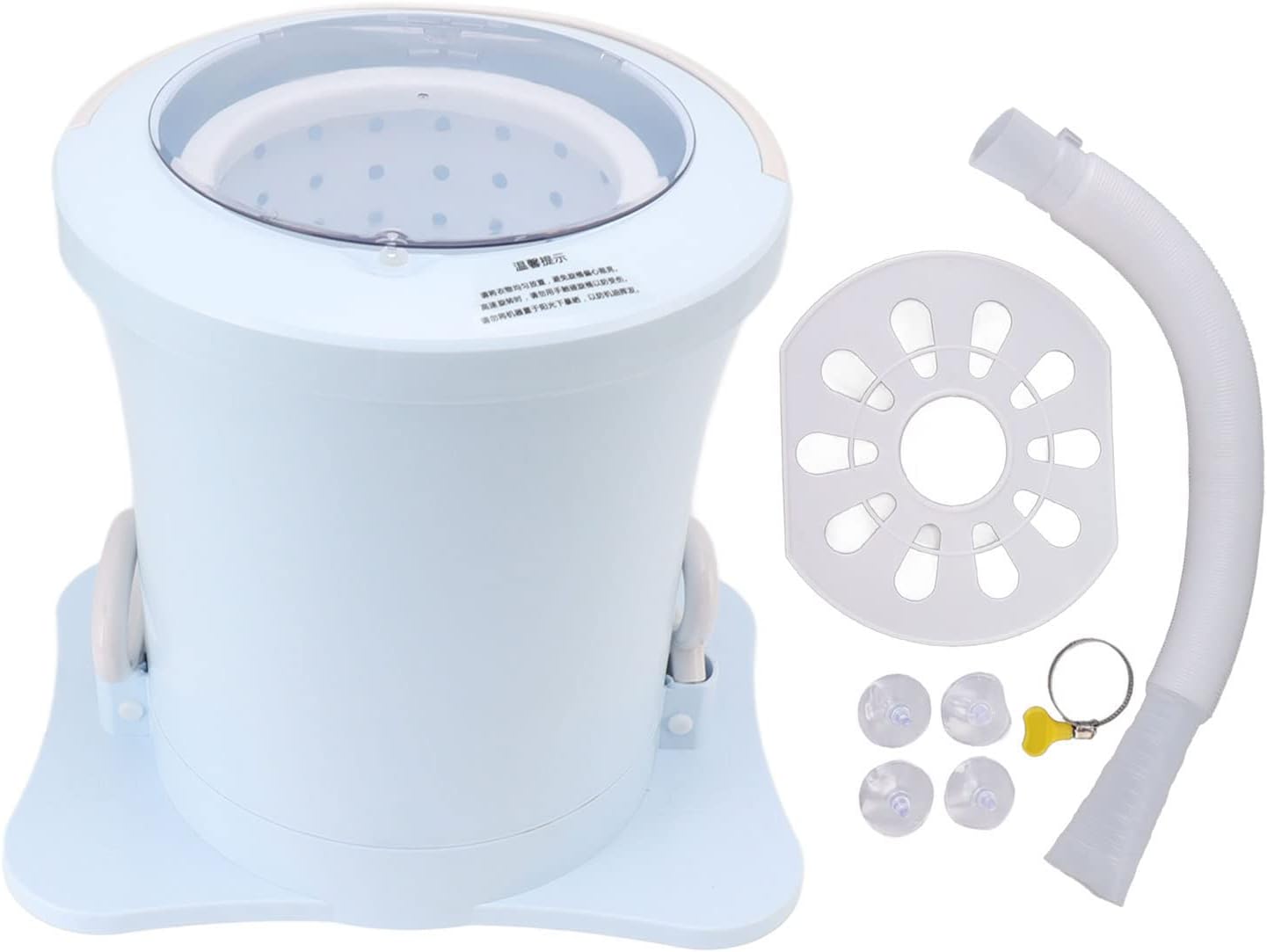 TOPINCN Mini Washing Machine, Portable Dehydrator Mini Small Portable Washer Washing Machin for Apartment, Dorm, Camping, Travel Laundry (Blue)