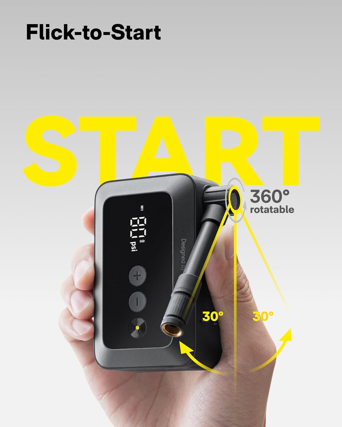 HOTO Handheld Vacuum Cleaner Cordless & Mini Bike Tire Pump