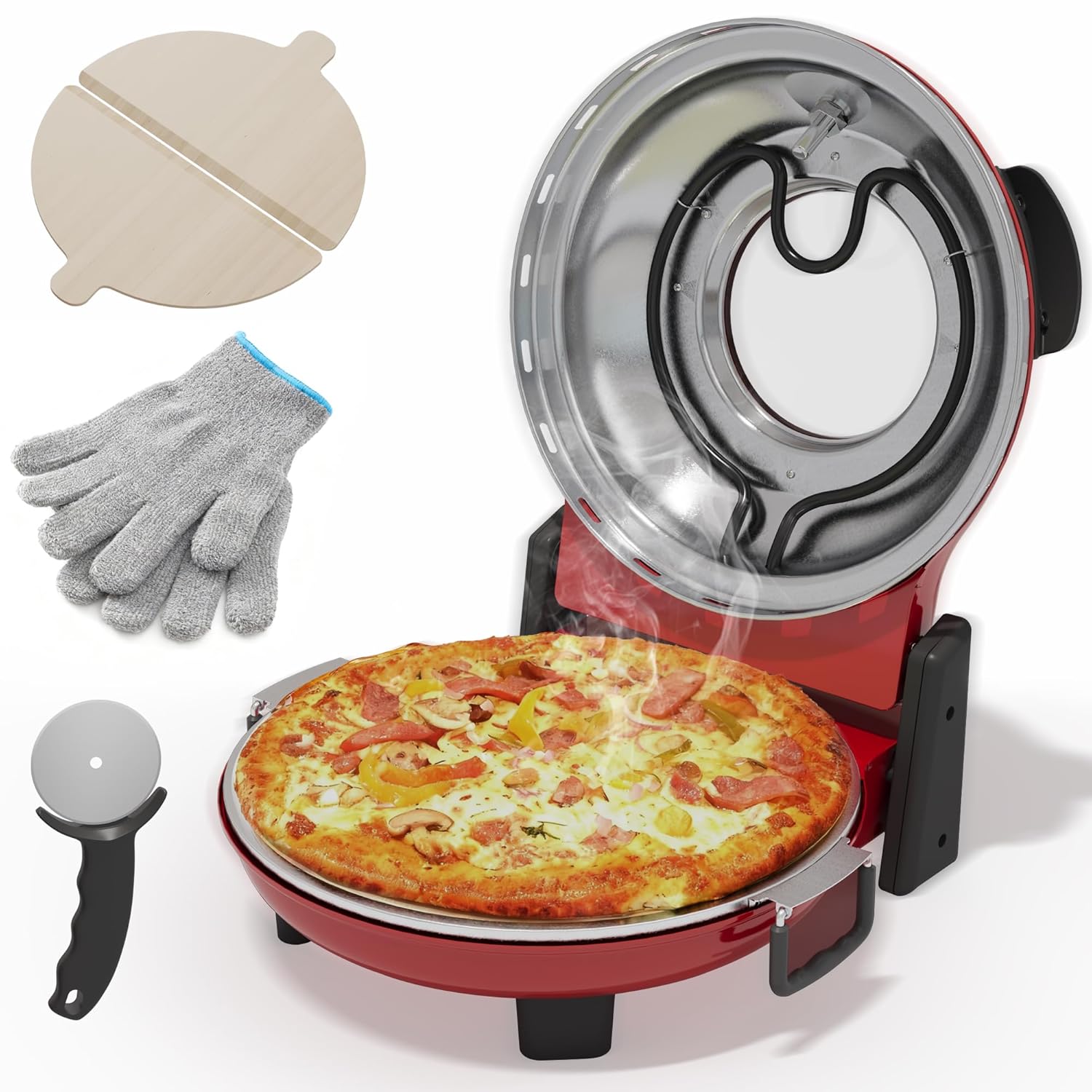 Pizza Oven Indoor Outdoor: Heats up to 770℉, Up to 12