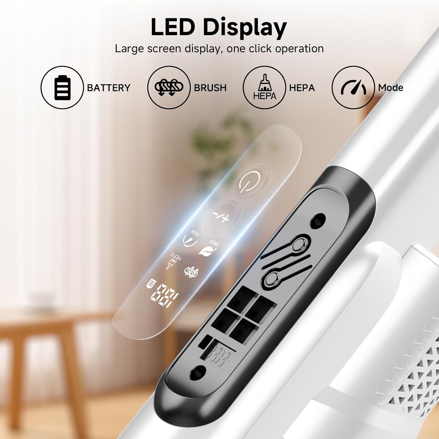 Cordless Stick Vacuum Cleaner with Auto Empty System Self-Charging Base, Powerful Suction for Pet Hair on Carpet & Hardfloor, Lightweight Anti-Tangled Handheld Vacuum, HEPA Filtration, Black