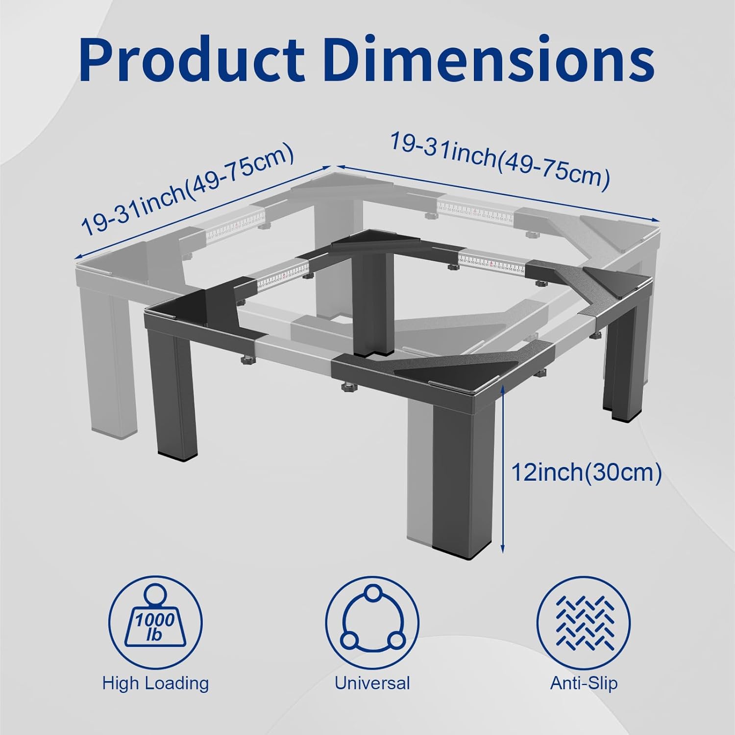 Heavy-Duty All Steel Laundry Pedestal 12