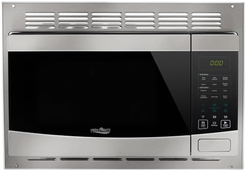 RecPro RV Stainless Steel Microwave with Trim Kit | 1.0 Cu. Ft. | 10 Power Levels | Express & Multi-Stage Cooking | Speedy Cook | Child Lock | Road-Ready Durable Design | 900W