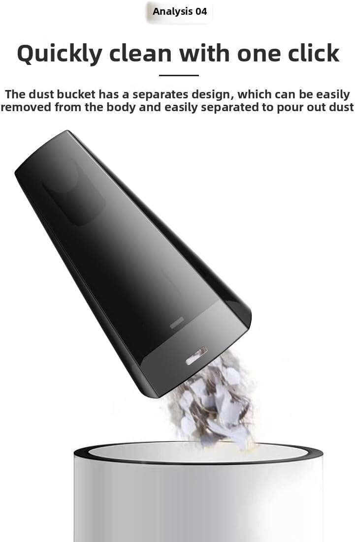 120W High-Power 4-in-1 Car Vacuum Cleaner, Cordless Portable for Car and Home Use with Air Compressor, Tire Pressure Detection & LED Light (4-in-1 Digital Display Wireless Model)