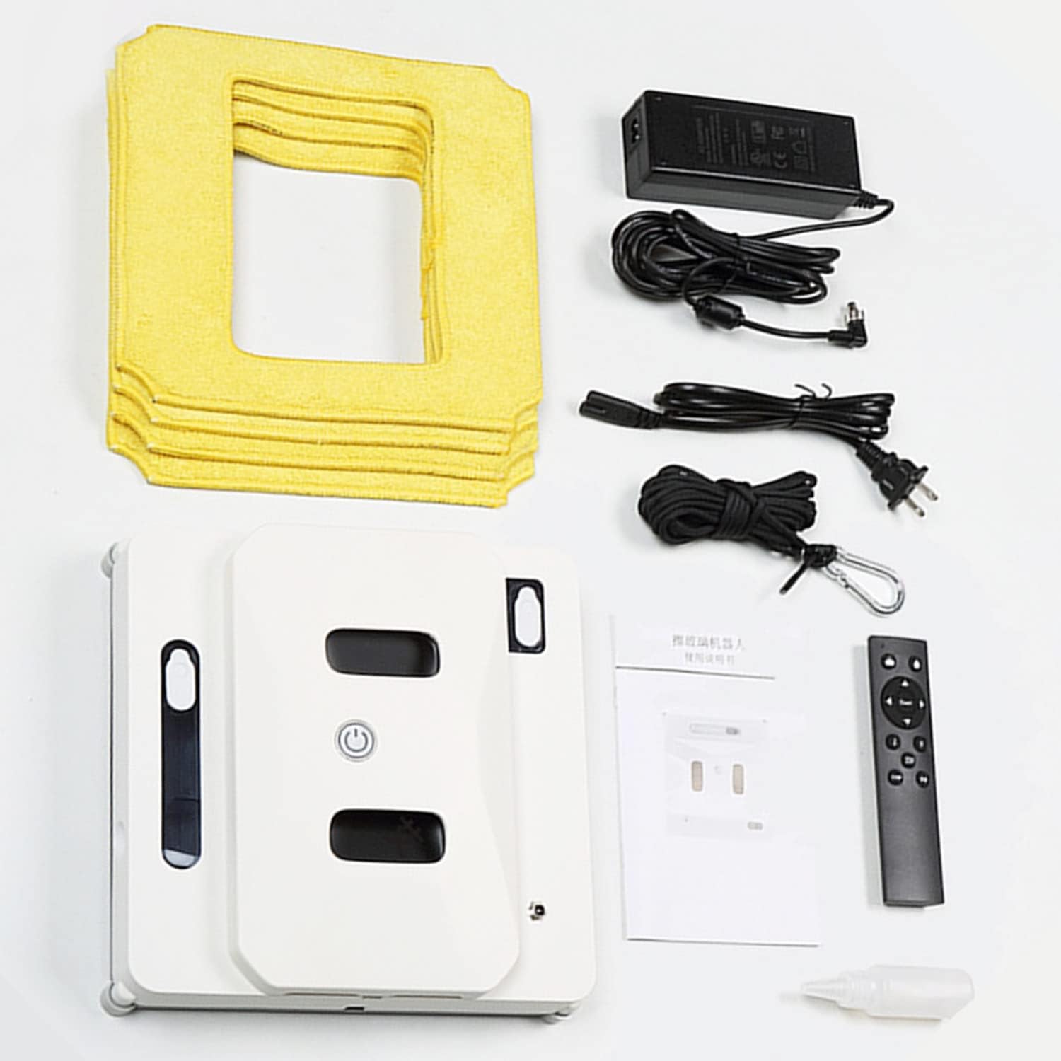 Window Cleaner Robot Electric Window Cleaning Machine with Dual Water Tanks Auto Water Spray,Smart Glass Cleaning Robotic with App & Remote