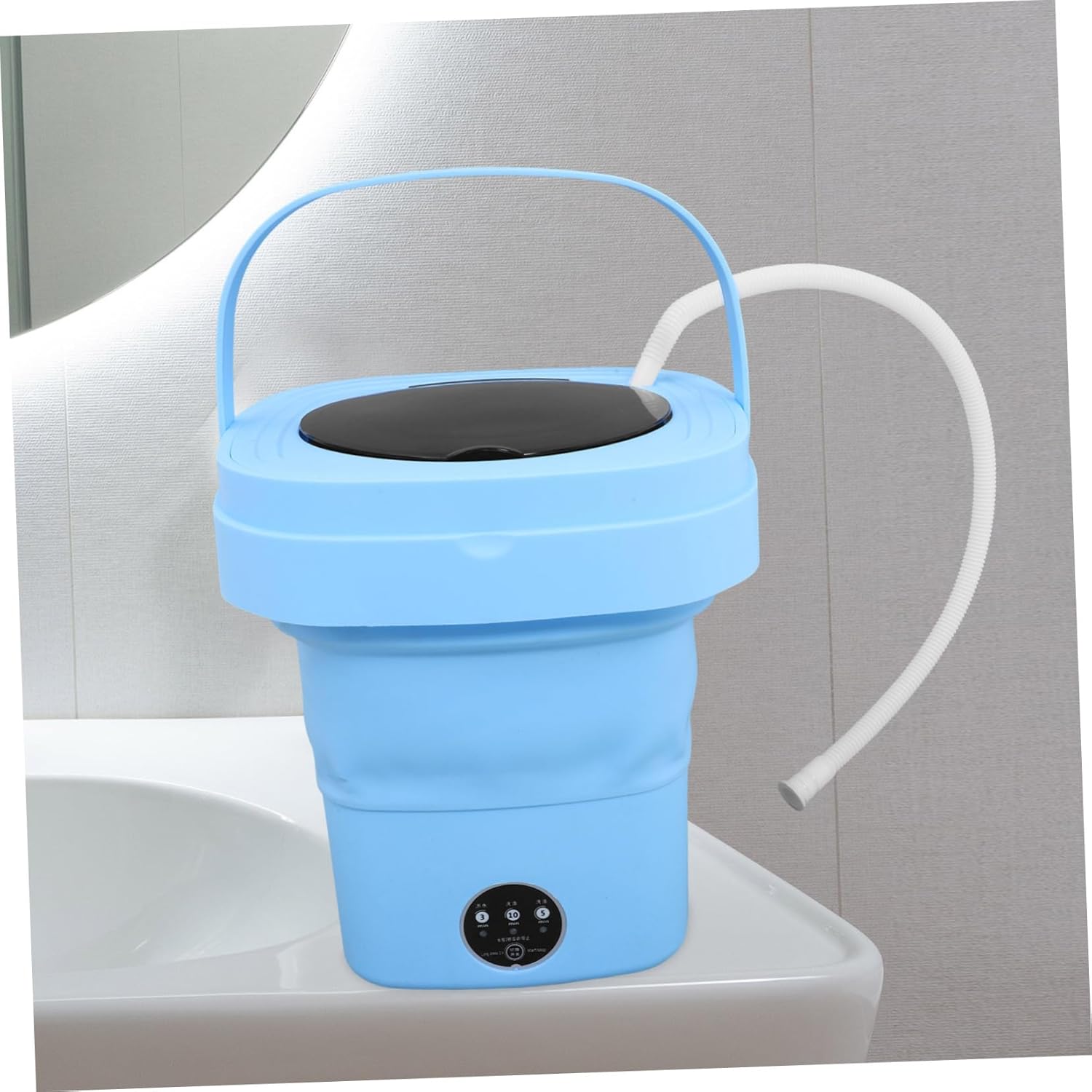 Homoyoyo Portable Mini Washing Machine Washer for Home and Dorm User-friendly Touchscreen Wash and -dry Function for Travel and Small Spaces