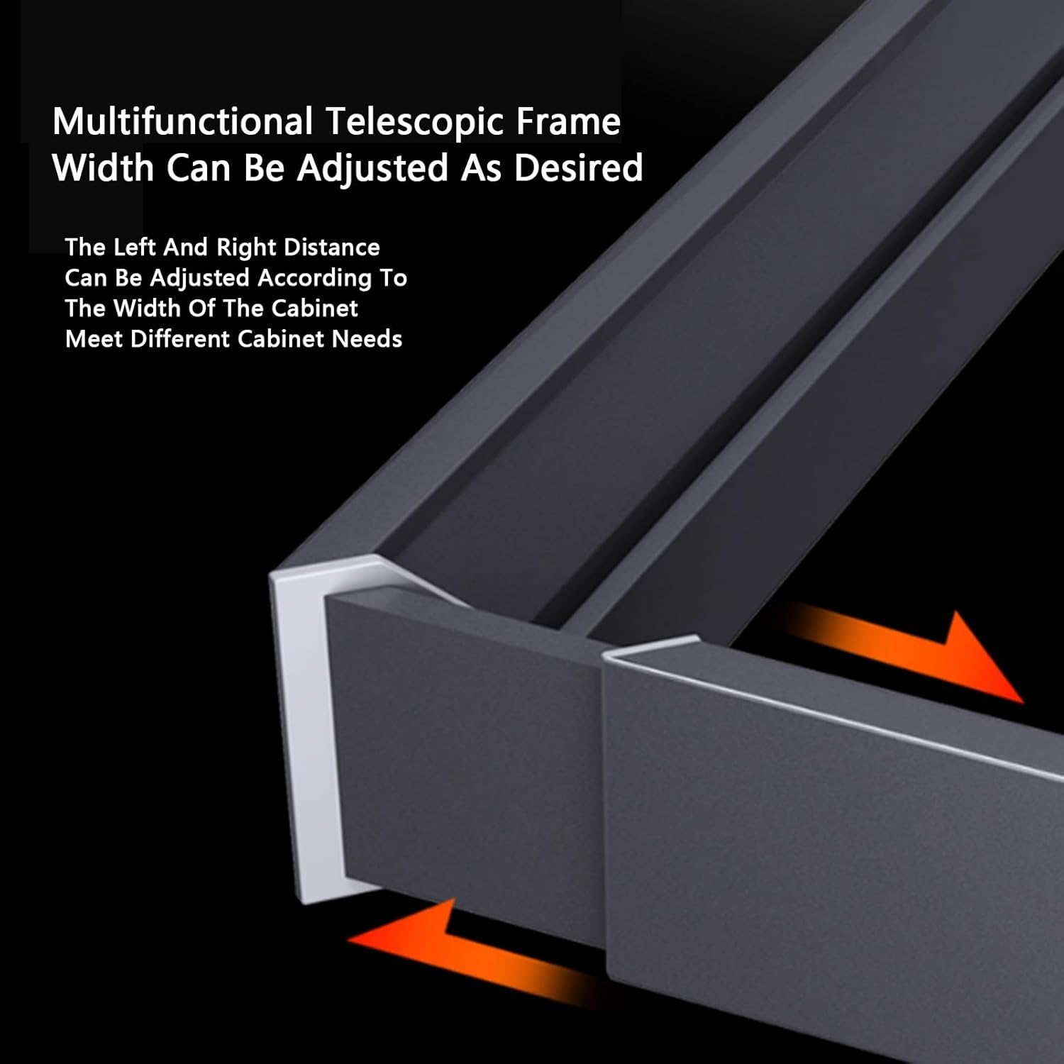 Space-Saving Invisible Clothes Drying Rack Above Washing Machine, Retractable Trouser Rack Drawer & Built-in Wardrobe Pull-out Basket (664-714mm)