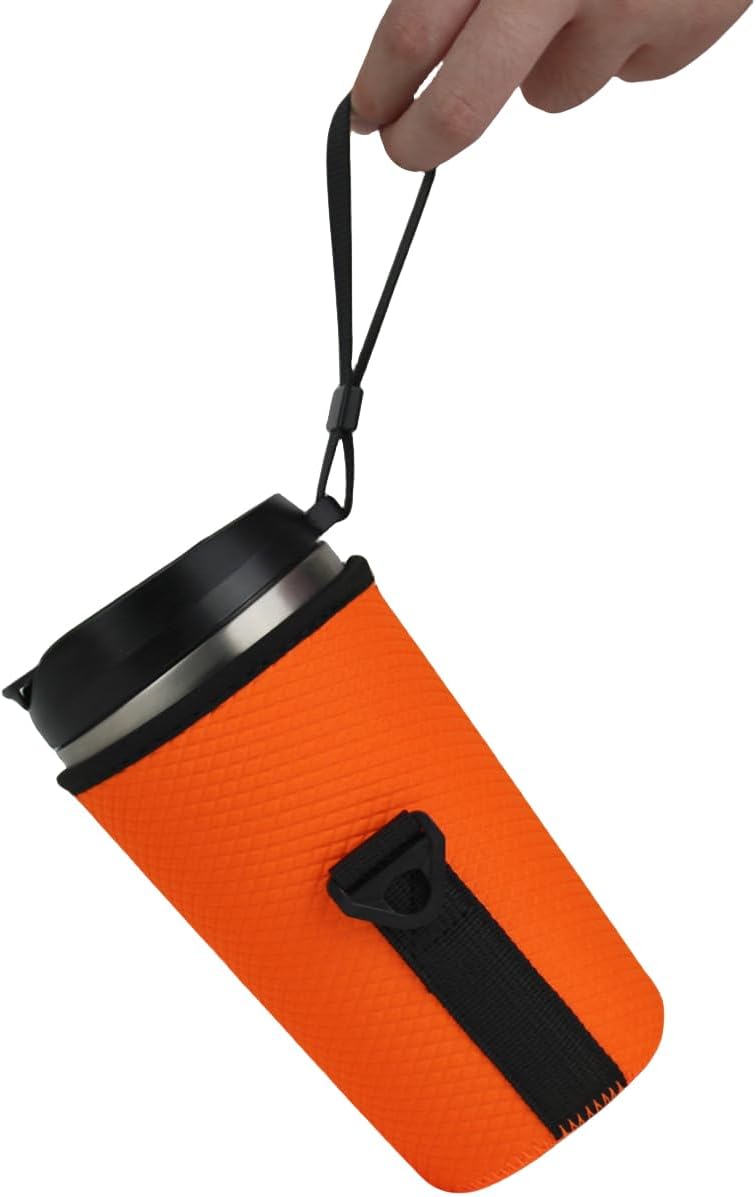 Pack of 2 Flip Portable Blender Bag Protective Case Cover Non-slip Sleeve Waterproof Pouch Compatible With nutribullet Flip Portable Blender NBPB50350AK/NBPB10350 (Orange)