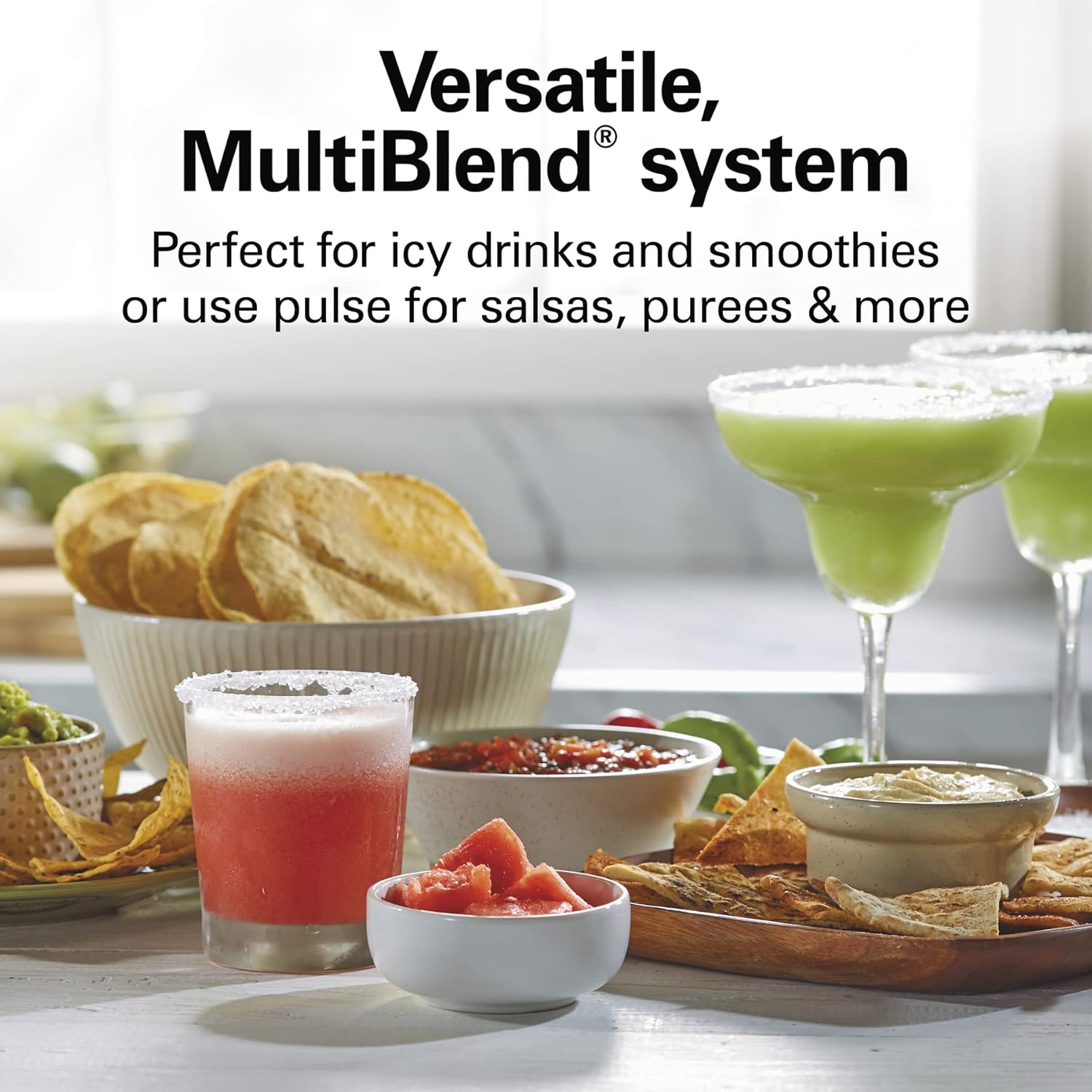 Hamilton Beach Stay or Go Blender with 32oz Jar, 8oz, Black and Silver (52400) & Fresh Grind Electric Coffee Grinder for Beans, Spices and More, Stainless Steel Blades, Removable Chamber, Black