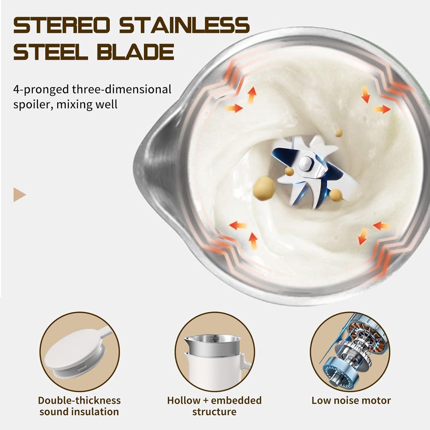 Automatic Nut Milk Maker Blender, 22oz Soy Milk Maker, Nut Milk Maker Machine with Self-Cleaning/Delay Start/Boil Water for Homemade Almond, Oat, Juice & Smoothie, Plant Milks Non Dairy Beverages