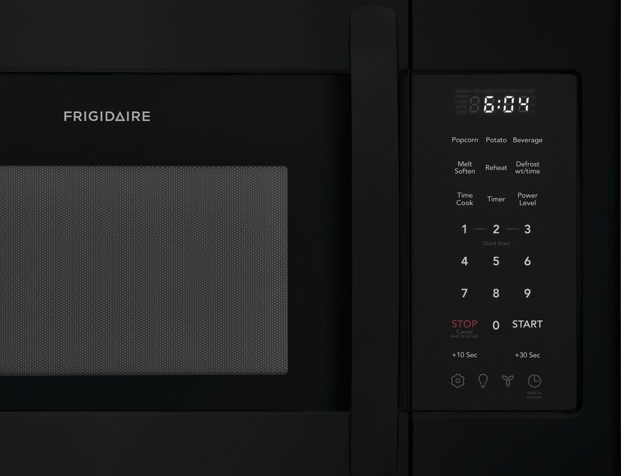 Frigidaire FMOS1846B 30 Inch Wide 1.8 Cu. Ft. 1500 Watt Over the Range Microwave LED Lighting - Black