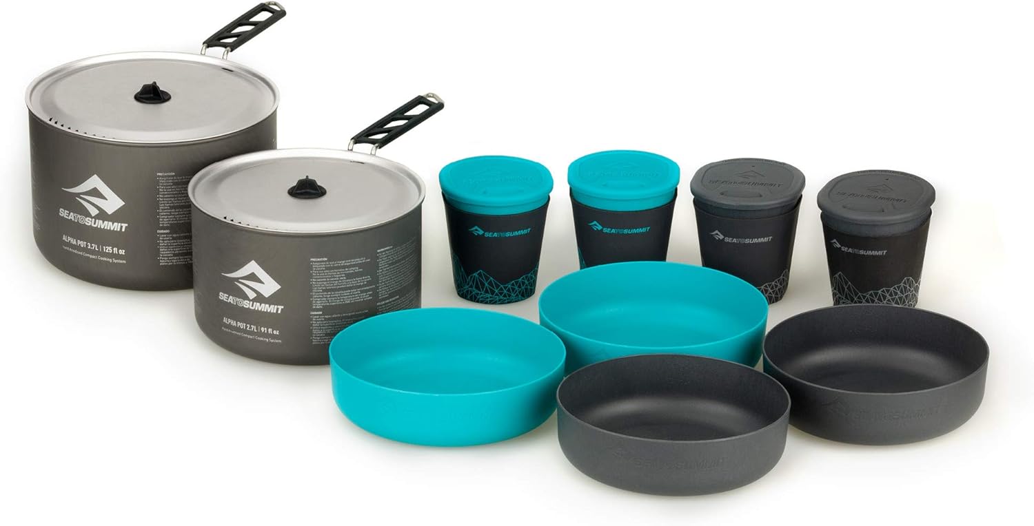 Sea to Summit Alpha Lightweight Aluminum Nesting Camping Cookware Set