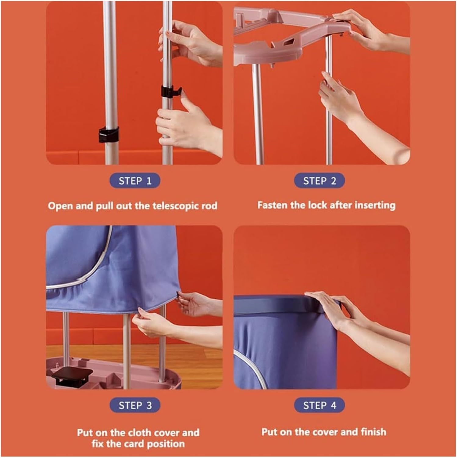 Home Portable Dryer, Fully Automatic Clothes Dryer with Built-In Towel Rack, Household Clothes And Fabric Ironing Machine