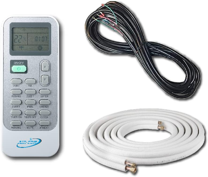 24000 BTU Mini Split Air Conditioner – Ductless AC/Heating System - 2 Ton Pre-Charged Inverter Heat Pump – 18 SEER - 15’ Lineset & Wiring - 100% Ready to Install - USA Parts & Support | Serene Series