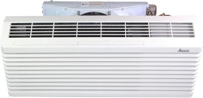 J-Series PTAC Model PTC173J50AXXX- 17000 BTU 5 Kw Wall Mounted Air Conditioner and Heater Combo for Hotel, Motel, Apartment, Sunroom, and Garage. PHWT-A150H thermostat, and WS900QW.