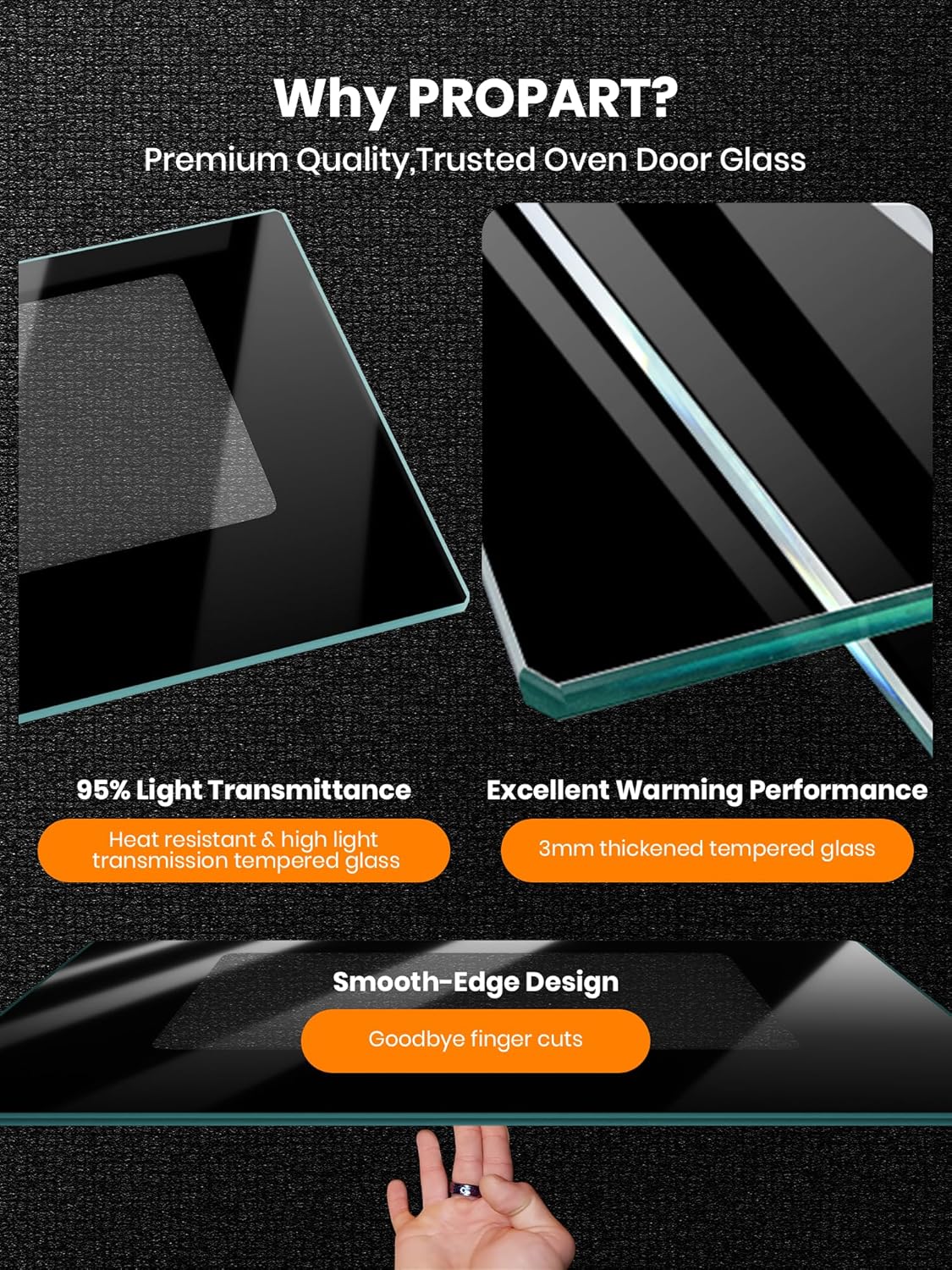 𝙐𝙥𝙜𝙧𝙖𝙙𝙚 WPW10118455 W10118455 Outer Oven Door Glass,29.5