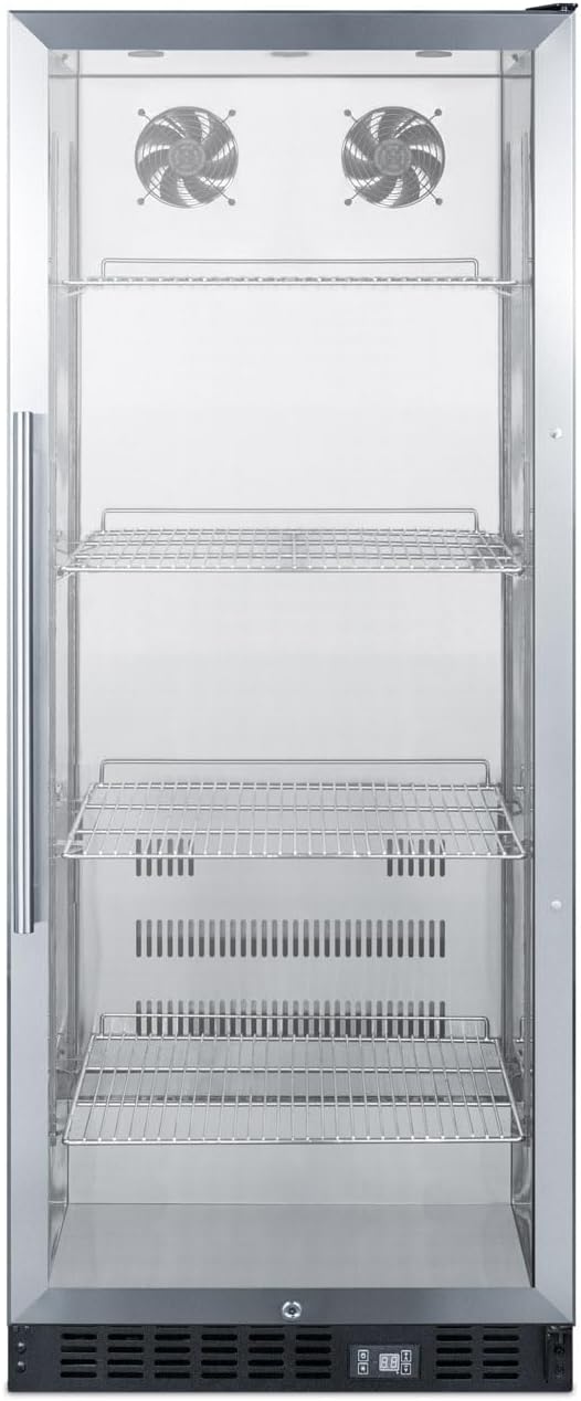 Summit SCR1156CSS Beverage Refrigeration, Glass/Stainless-Steel