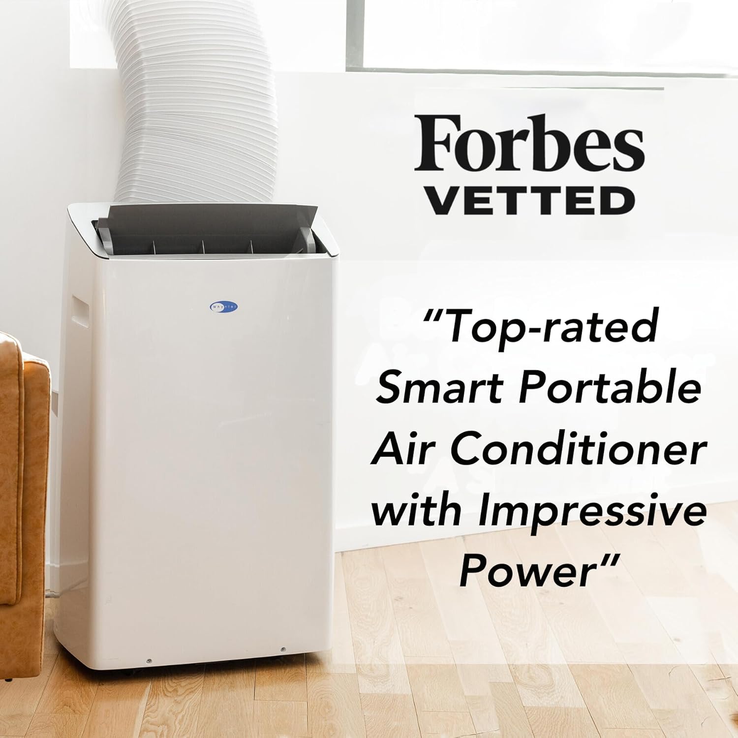 Whynter ARC-1030WN 12000 BTU (10000 BTU SACC) NEX Inverter Dual Hose Cooling Portable Air Conditioner, Dehumidifier, and Fan with Smart Wi-Fi, Up to 500 sq ft in White