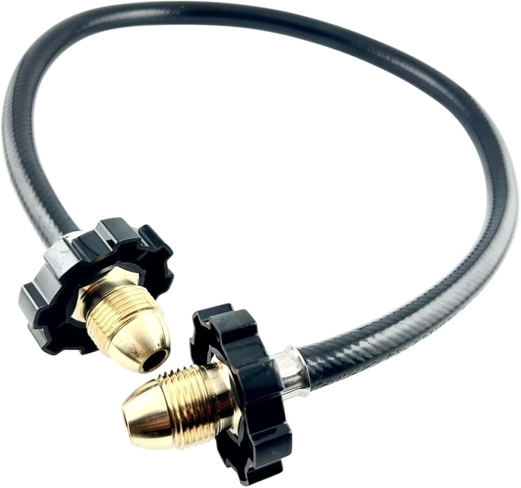 Pigtail Male Pol to Pol Propane LPG BBQ Grill Rubber Hose 120