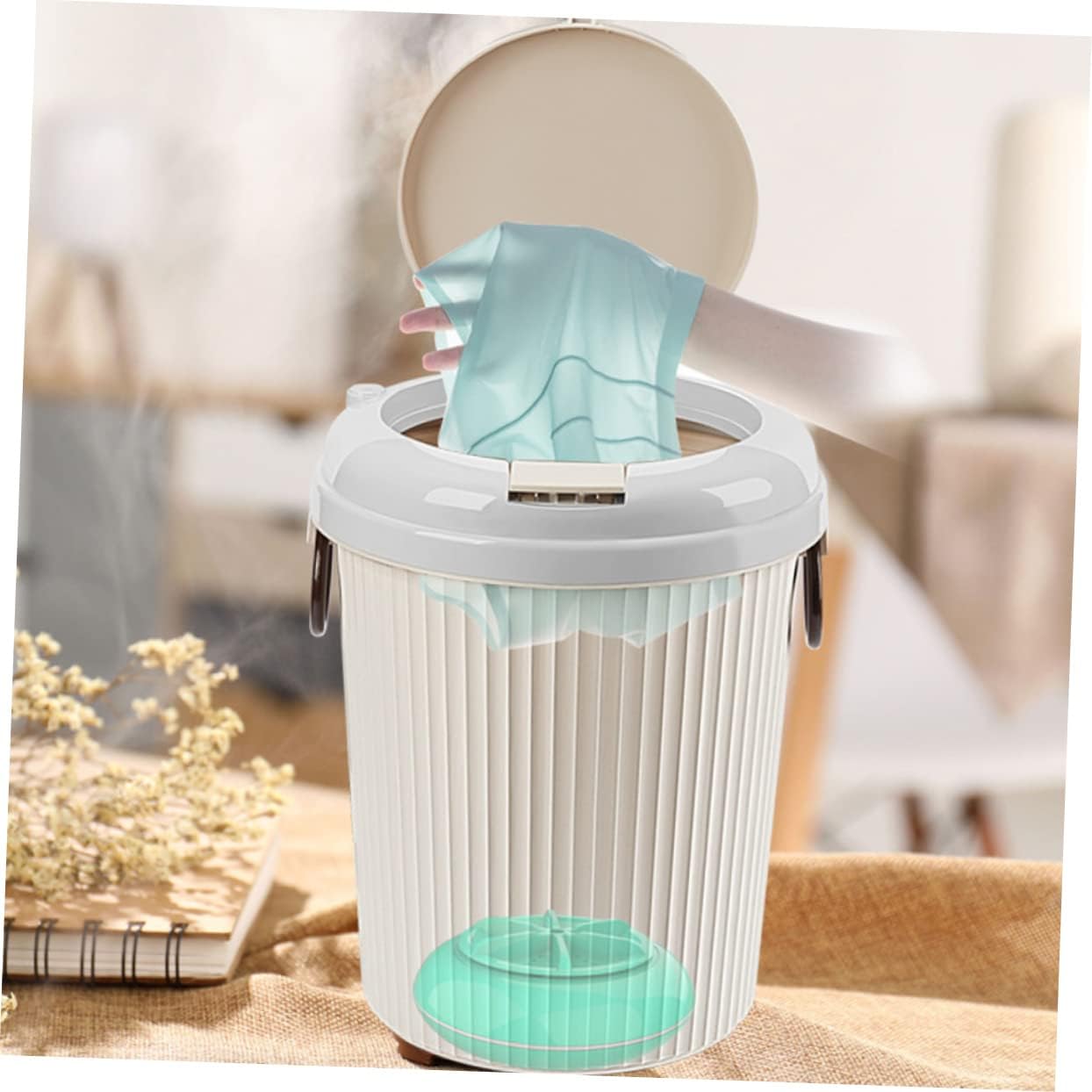 Homoyoyo Mini Laundry Machine Portable Washing Machine Underwear Washer Electric Roller Quick Clean Tool Silent Capacity