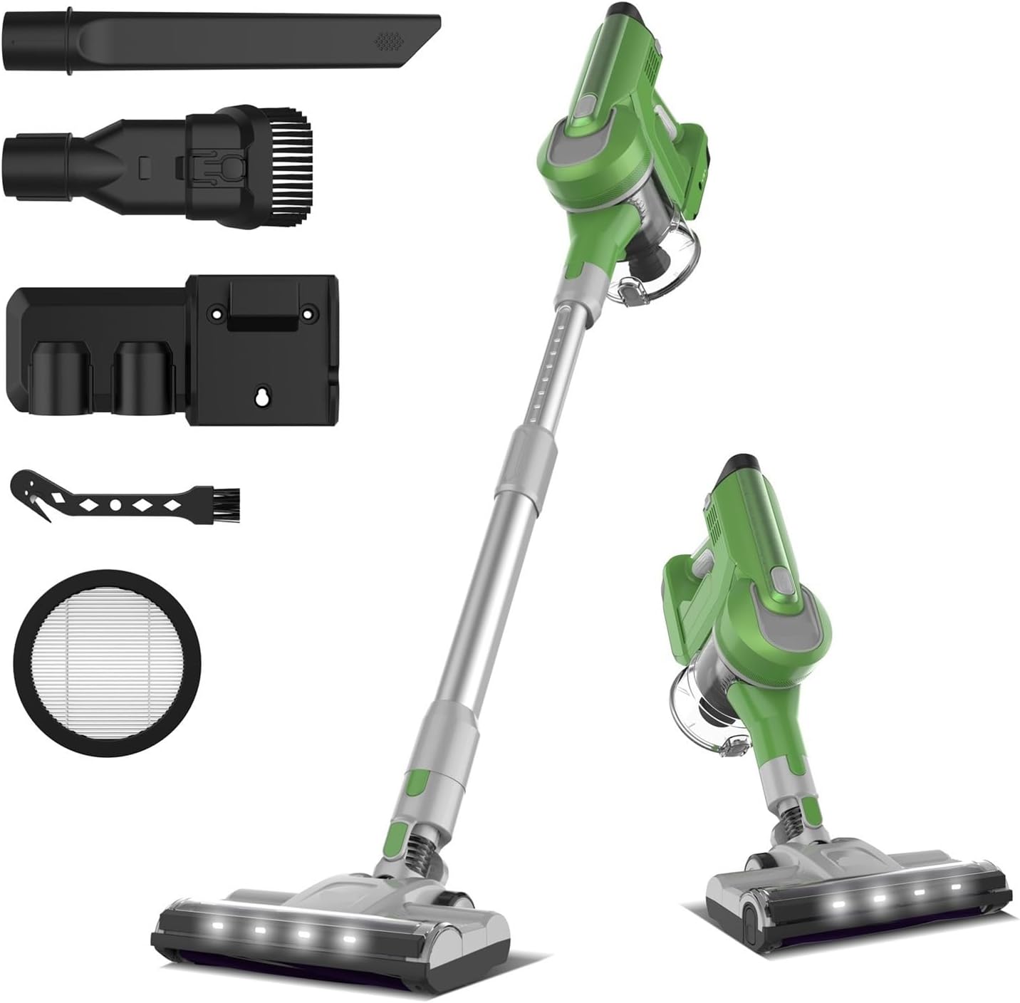 S8 Cordless Stick Vacuum Cleaner | 28KPa 260W Suction | 9-in-1 Design | 50mins Runtime | Compatible with TASVAC S8(S8 Green)