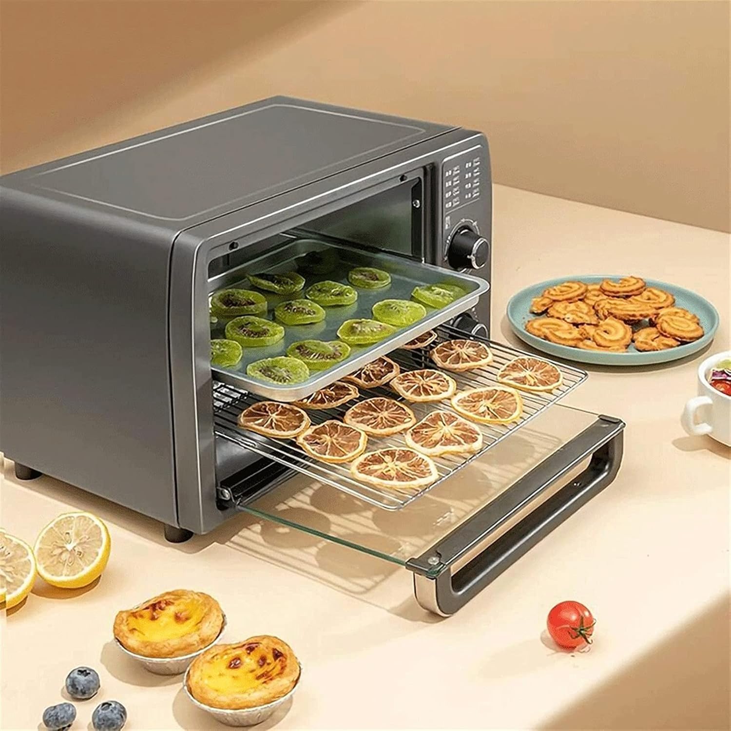 Mini Electric Oven 13L Household Multifunctional Fruit Dryer, Vegetable and Fruit Drying Cake Baking Low Temperature Fermentation Oven
