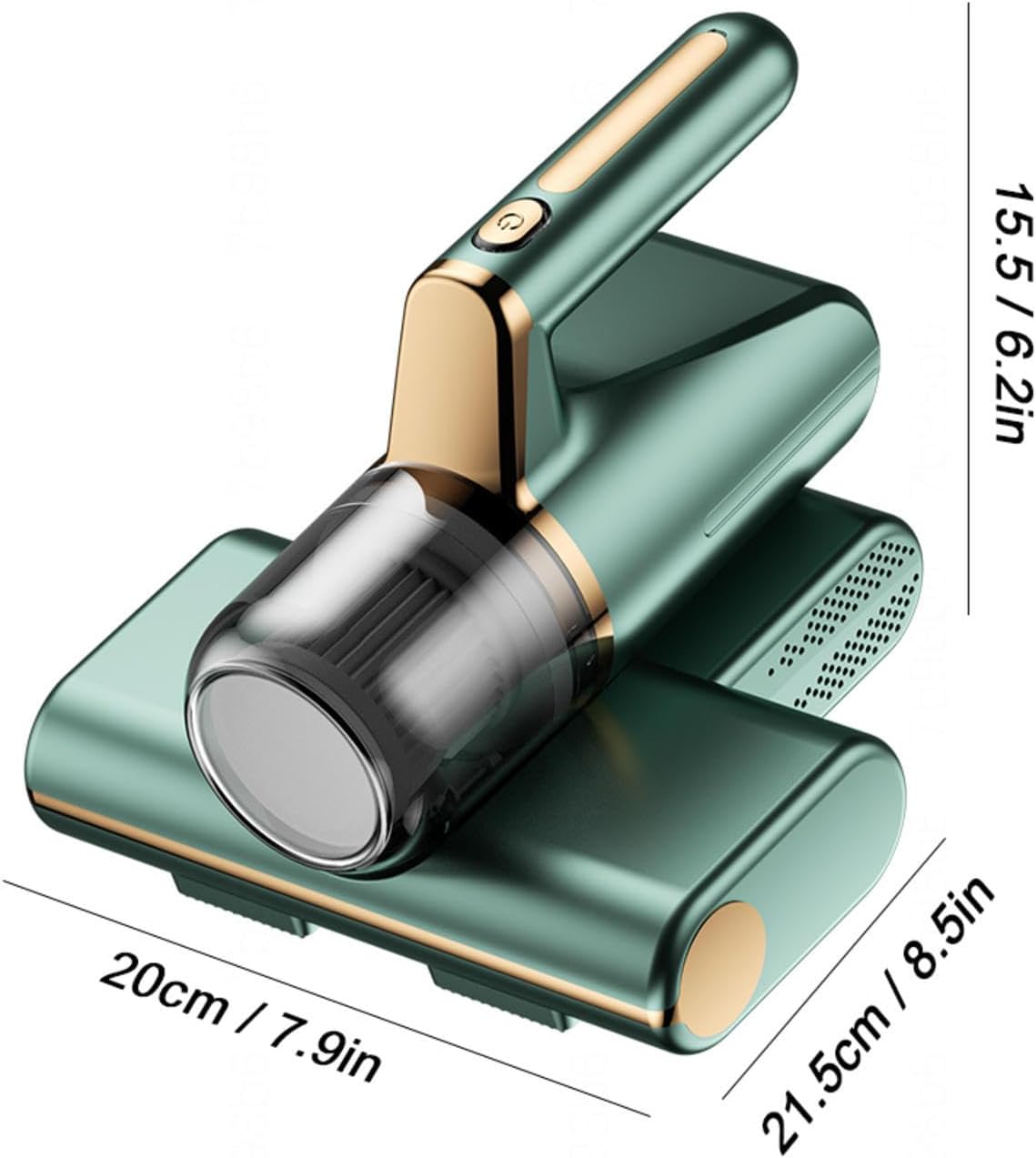 Bed Vacuum Cleaner Uv Sanitizing, 3-in-1 Wireless Matress Vacuum High-Frequency Vibration, Uv Lighting Handheld Vacuum for Bed Effectively Clean Up Bed, Dust and Pet Hair,Green