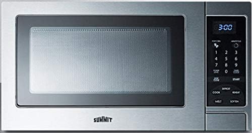 Summit SCM853 19” Compact Microwave, Stainless steel