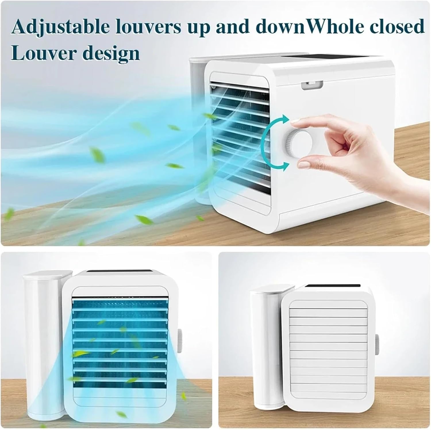Portable Air Conditioner, Mini Air Conditioner Water Cooling Fan Touch Screen Timing Artic Cooler,Desktop Fan for Home Outdoors