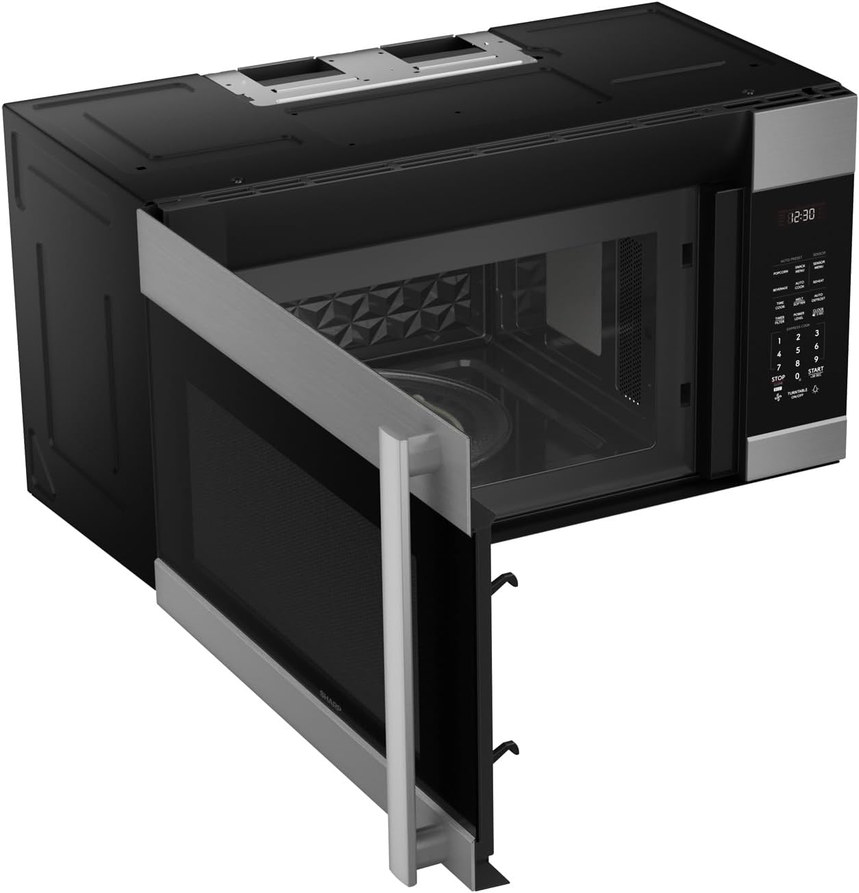 SHARP SMO1754JS Over the Range Microwave Oven with 13.6