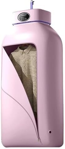 Portable Clothes Dryer Machine for Apartment RV Small Quiet Fast Drying Machine with Timer Hassle-Free Setup clothes dryers(Pink)