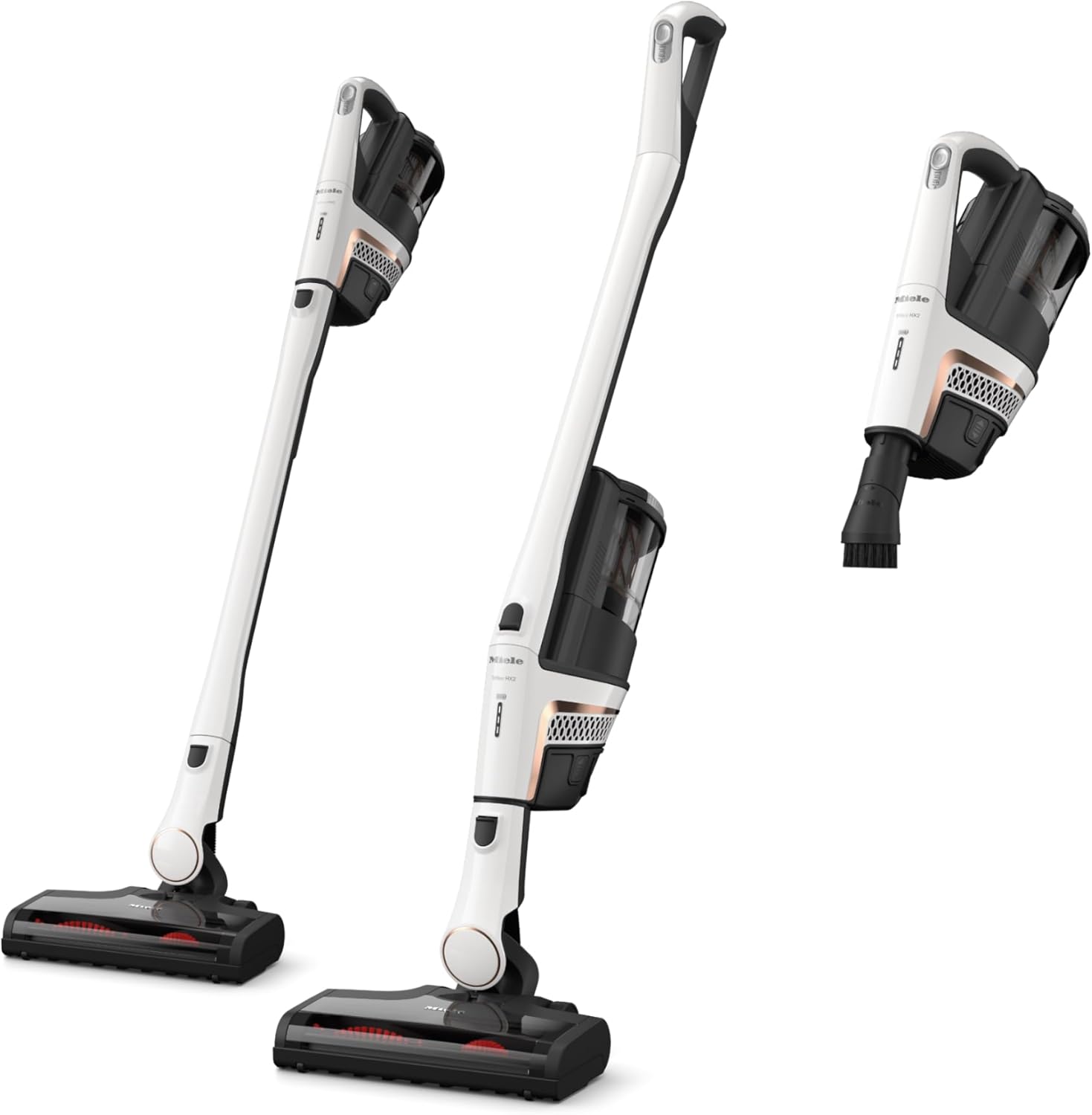 Miele Triflex HX2 Cordless Stick Vacuum Cleaner, 60 min runtime, Lotus White / Rose Gold