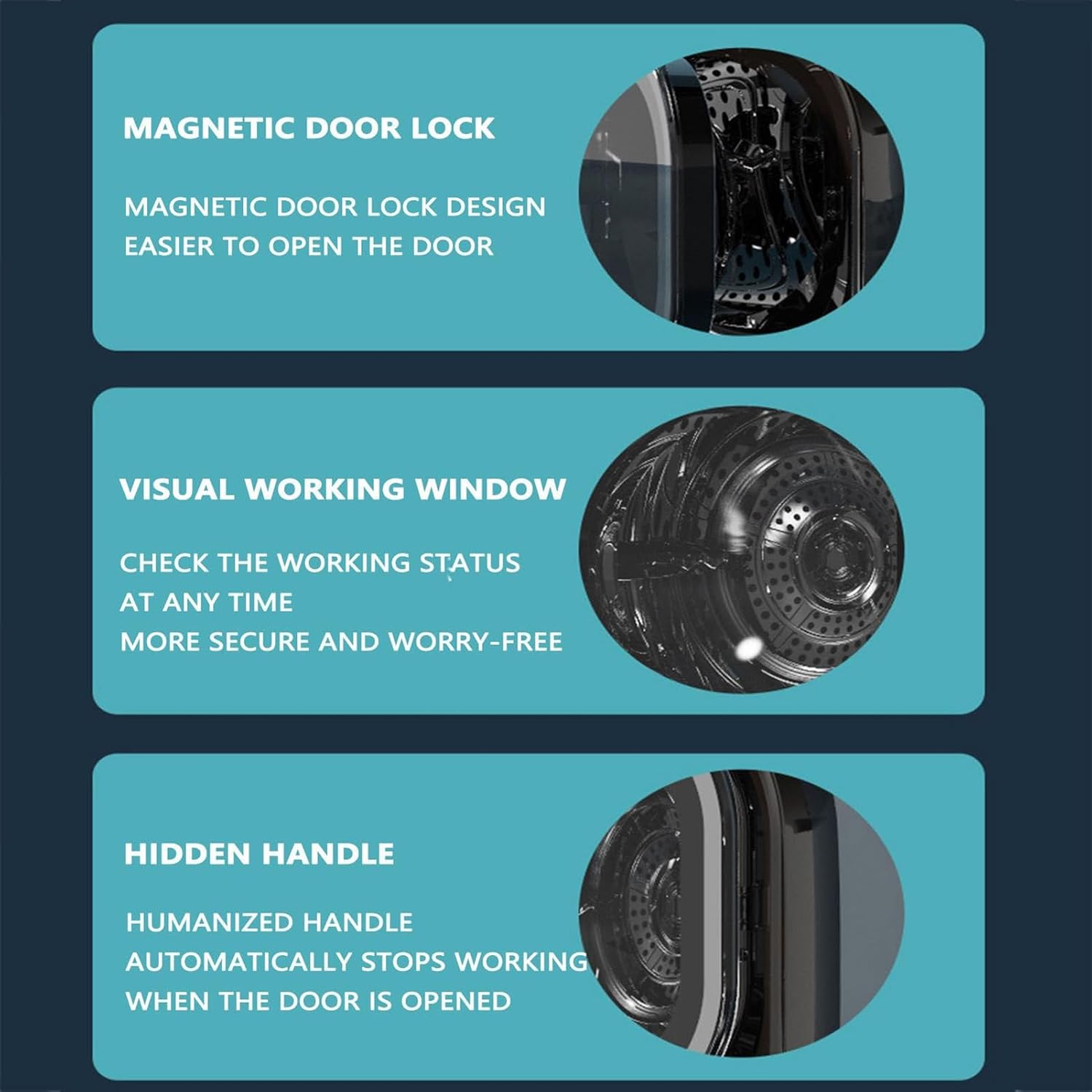 Small Portable Condenser Tumble Dryer with Stainless Steel Tub,Compact Portable Tumble Condenser Dryer,0.8kg Load Capacity for Home, Apartments and RVs Compact and Lightweight for Small Spaces(C)