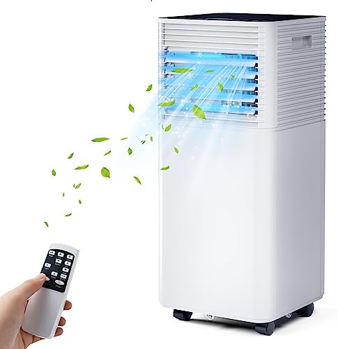 SIMOE 10000BTU Portable Air Conditioner, 4-in-1 Portable AC Unit for room Cooling up to 350 sq.ft, with Remote Control, 24H Timer & Window Kit, Built-in Cool, Dehumidifier & Sleep Modes