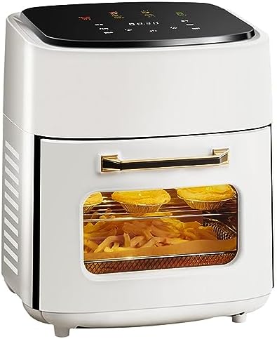 15L Digital Air Fryer Oven With Rapid Air Circulation Oil Free LED Screen Nonstick Basket 60-Minute Timer&Temperature 1400W Black (Color : White)