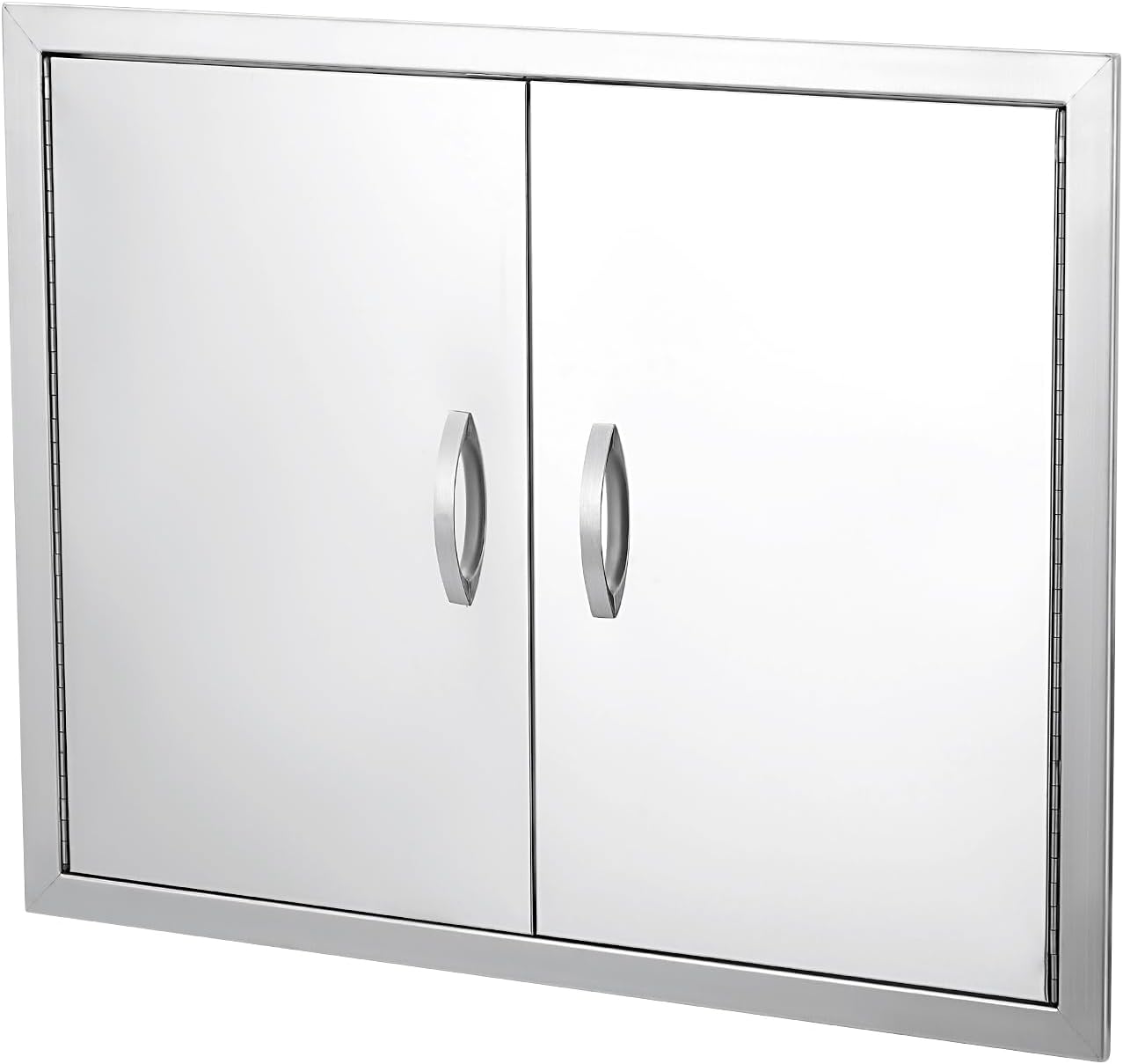 GarveeLife BBQ Access Door 30 in W x 21 in H, Double Outdoor Kitchen Door, Weatherproof Built in 304 Stainless Steel with Handle for Outside, Commercial, BBQ Island, Grilling Station, Outside Cabinet