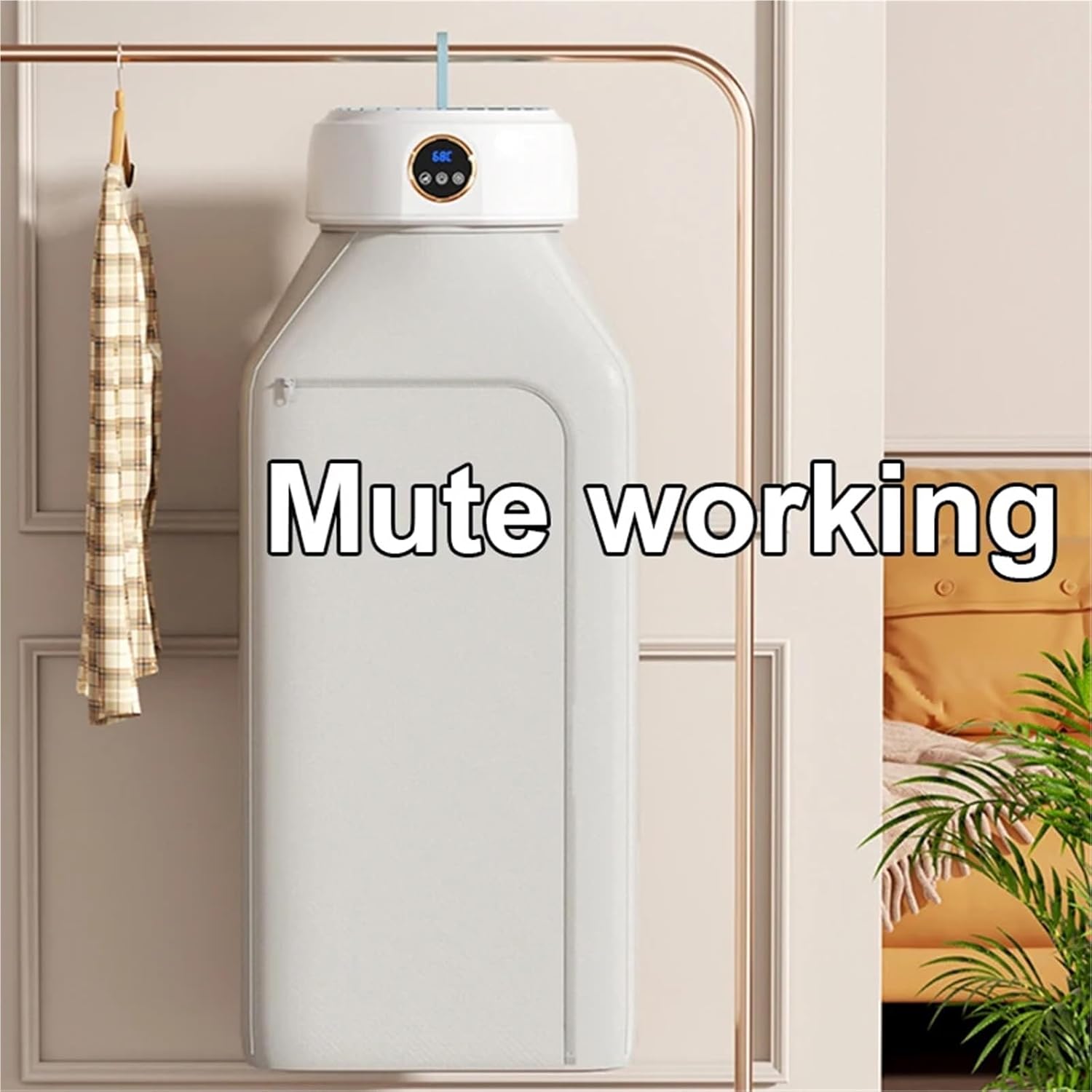 Portable Clothes Dryer, Clothes Dryer Heater Fan Dormitory Foldable Travel Garment Drying Hanger,for Travel,Apartment