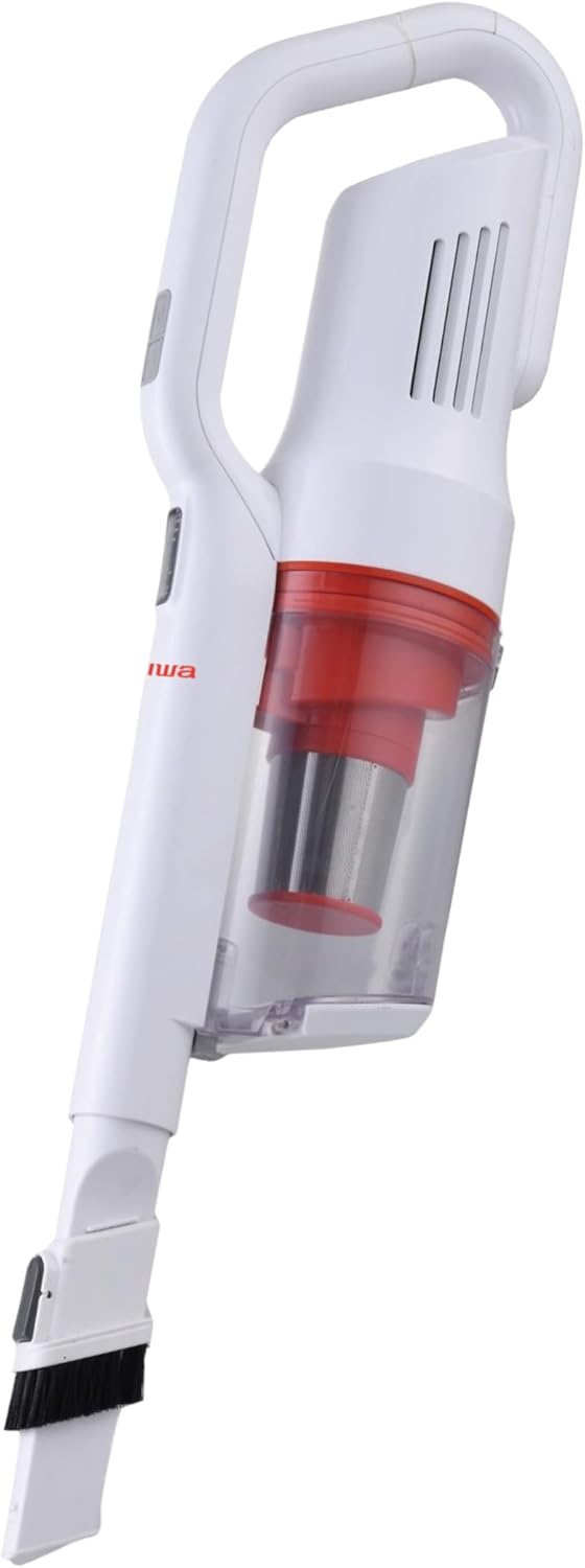 Aiwa Cordless Vacuum Cleaner, 2200mAh Rechargeable Battery Powered Stick Vacuum, up to 30 Minutes, Lightweight, Washable HEPA Filter, 20 oz Dust Bin, 2-Speed, for Carpet, Hardwood Floors & Pet Hair