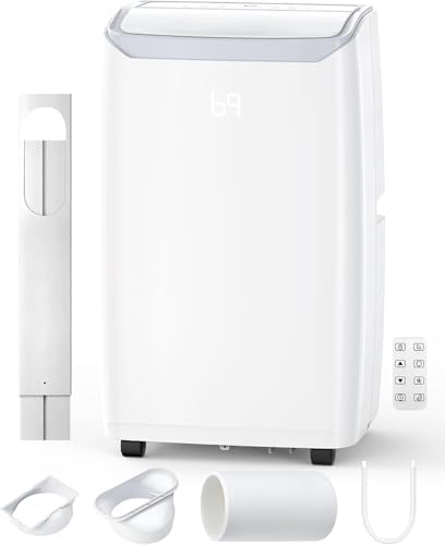 14,000 BTU Portable Air Conditioner - 3-In-1 Cooling, Dehumidifier & Fan for Spaces Up to 750 Sq.Ft