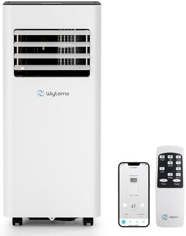 10,000 BTU Portable Air Conditioners with WiFi, 3-in-1 Air Conditioner for Room&Garage– Portable AC Unit with Cool, Dehumidifier&Fan, with Remote/Sleep Mode/Child Lock/24 Hrs Timer/Self Evaporation