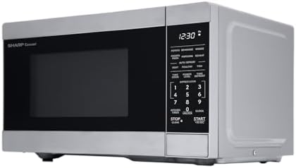 SHARP Compact Countertop Microwave Oven with Removable 10