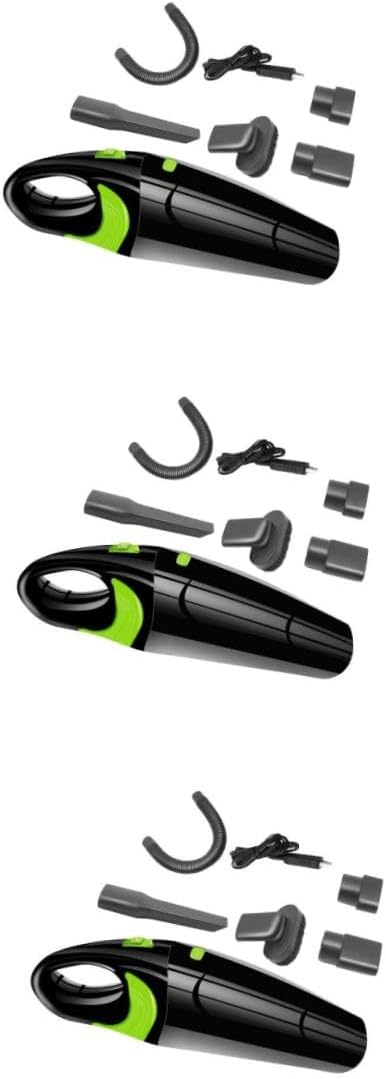 DECHOUS 3pcs USB Portable Car Vacuum High Power Vacuum Cleaner Handheld Mini Dry Wet Car Detailing Easy to Use Safe Operation