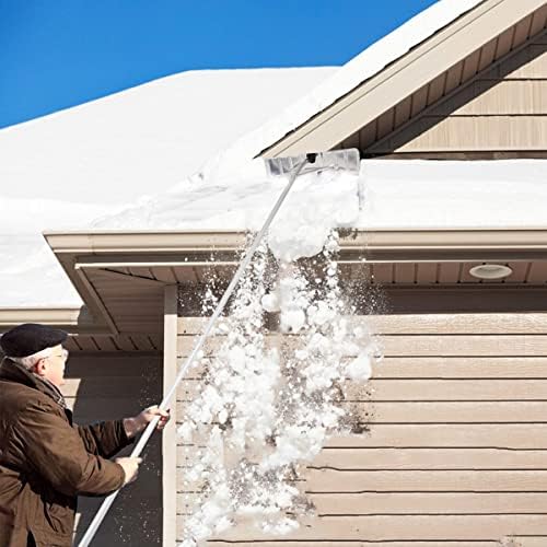 5-20FT Snow Shovel, Efficient Snow Plow Snow Removal Tool Adjustable Snow Pusher, Scratch for Car Roof Vehicle Snow